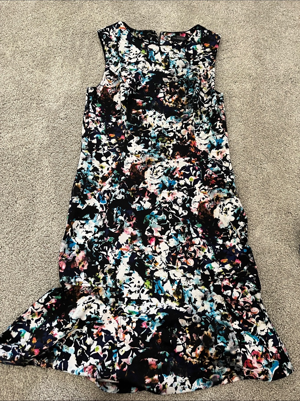 The Limited Floral Abstract Fit and Flare Dress 6